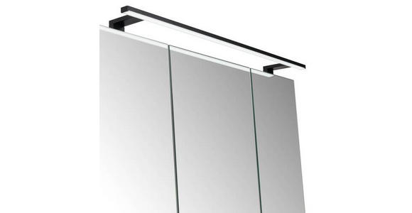 BADEZIMMER 3-teilig  in 102 cm  - Eiche San Remo/Weiß, Design, Glas/Keramik (102cm) - Novel