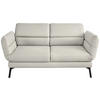2-SITZER-SOFA Flachgewebe Naturfarben  - Schwarz/Naturfarben, Design, Textil/Metall (178-226/83-113/96-177cm) - Dieter Knoll