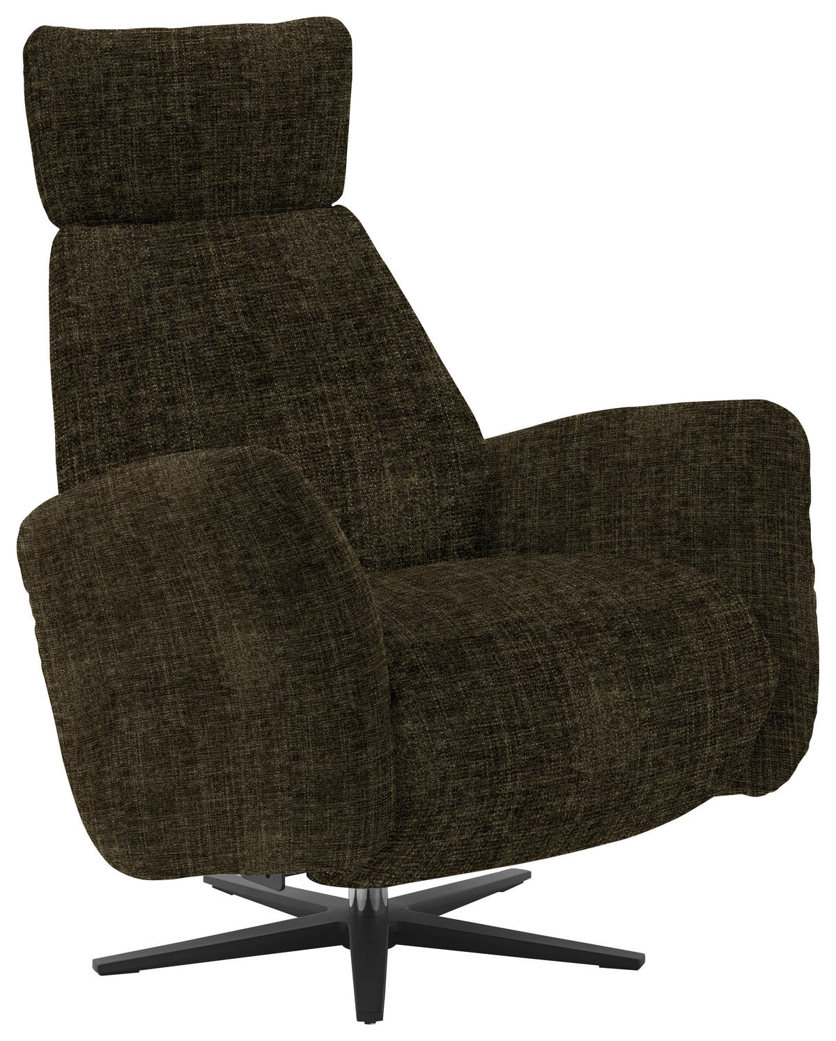 RELAXSESSEL in Textil Olivgrün  - Schwarz/Olivgrün, Design, Textil/Metall (78/113/90cm) - Dieter Knoll