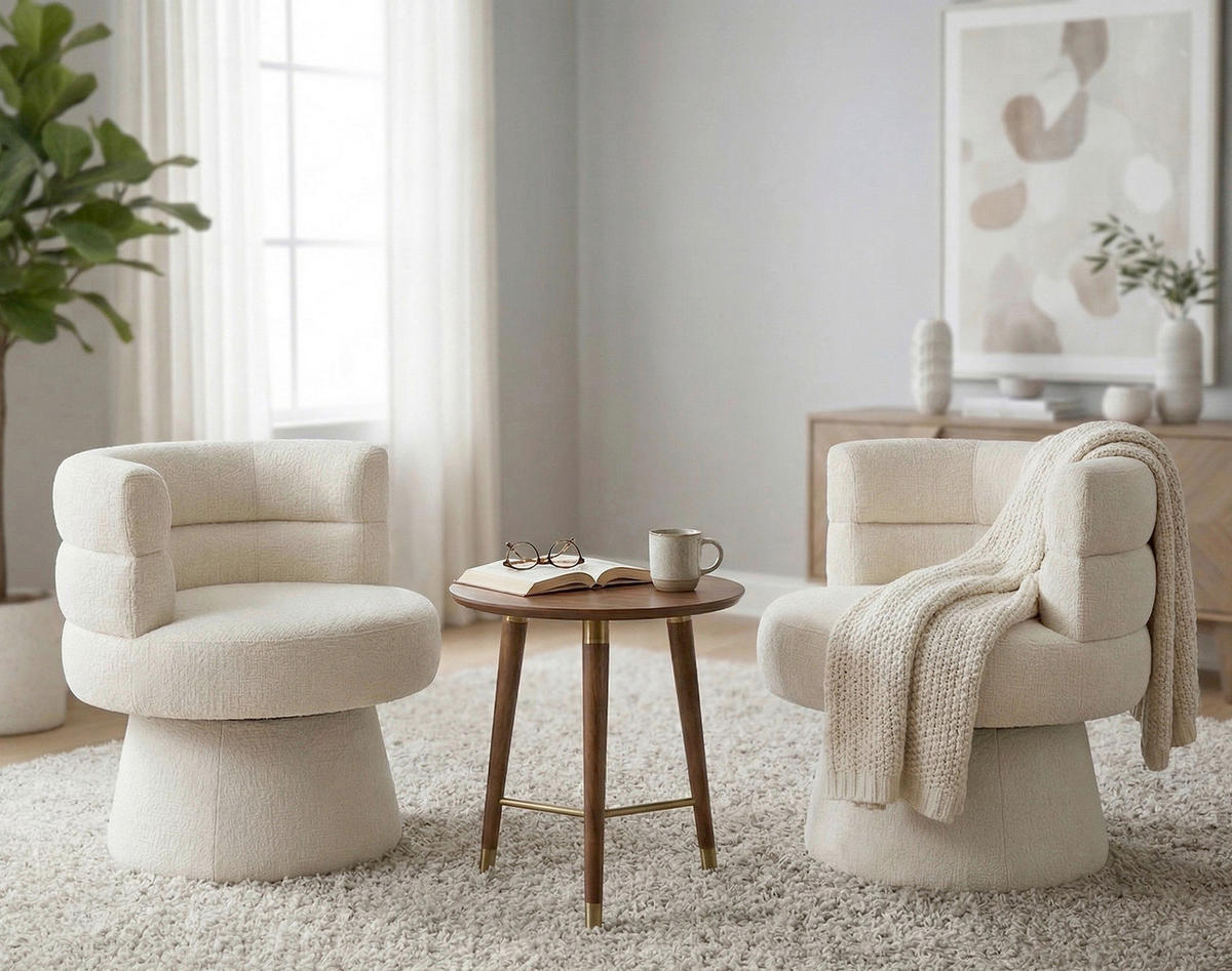 STUHL - Weiß, MODERN, Holz/Textil (66/73,5/67cm) - MID.YOU