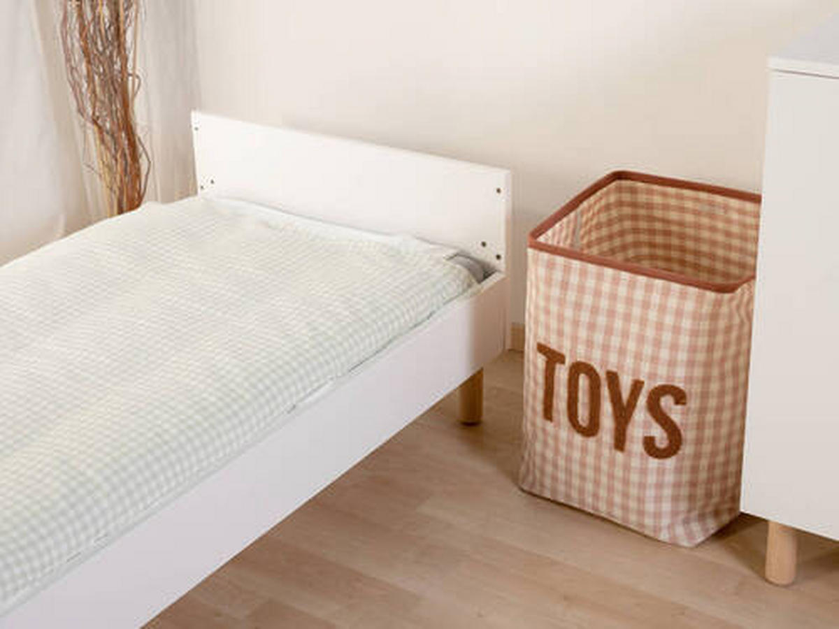 GITTERBETT Wonder White 2in1  145/90/75 cm   - Naturfarben/Weiß, KONVENTIONELL, Holzwerkstoff/Kunststoff (145/90/75cm) - Childhome