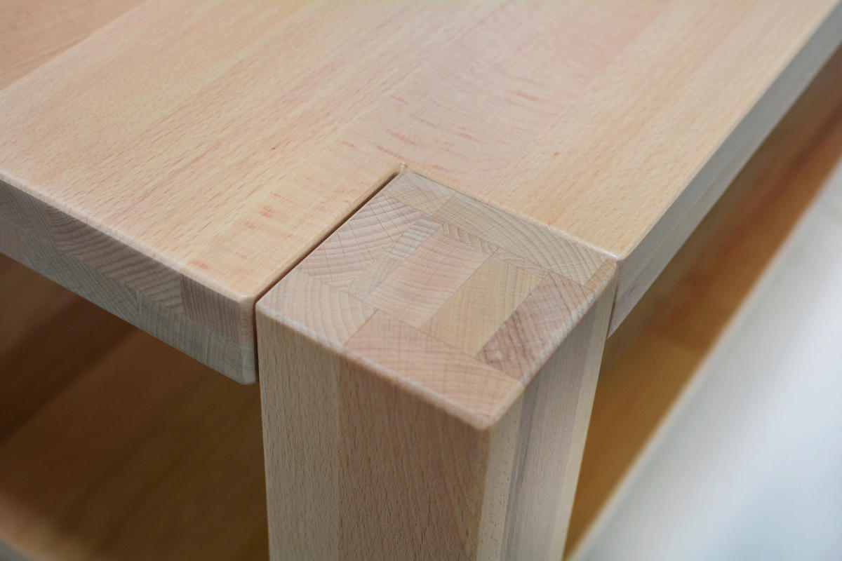 KONFERENČNÝ STOLÍK, farba buka, drevo, 110/70/45 cm - farba buka, Konventionell, drevo/plast (110/70/45cm) - Linea Natura