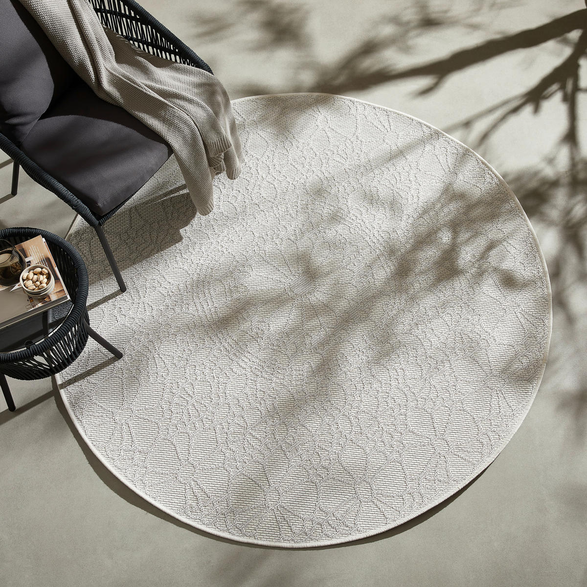 OUTDOORTEPPICH 200 cm Motala Grau  - Grau, Natur, Textil (200cm) - Novel