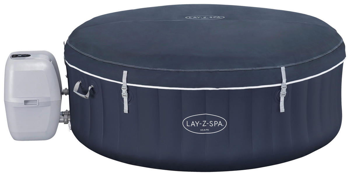 WHIRLPOOL MIAMI 60001 MIAMI AIRJET 180/66 cm  - Dunkelblau, KONVENTIONELL, Kunststoff/Metall (180/66cm) - Bestway