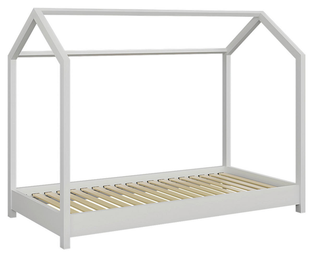 HAUSBETT 80/180 cm,  in Weiß  - Birkefarben/Weiß, MODERN, Holz (80/180cm) - MID.YOU