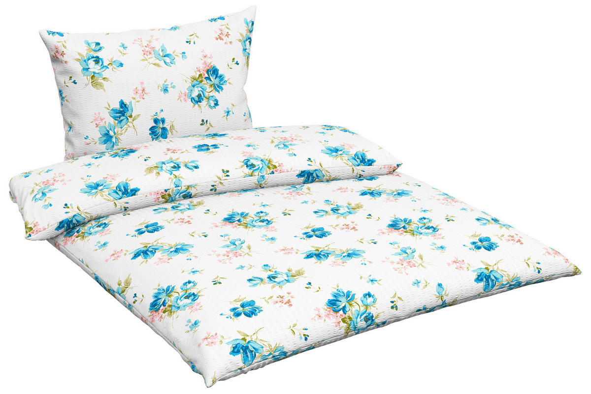 POVLEČENÍ, krep, žlutá, tyrkysová, 140/200 cm - žlutá/tyrkysová, Basics, textil (140/200cm) - Esposa