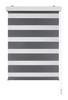 DOPPELROLLO   80/160 cm    - Transparent/Grau, Basics (80/160cm) - Boxxx