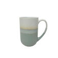 KAFFEEBECHER  480 ml   - Beige/Grün, Trend, Keramik (8,8/13,2cm) - Landscape