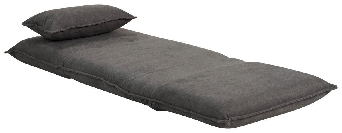 SCHLAFSESSEL Webstoff Dunkelgrau    - Dunkelgrau, Design, Textil/Metall (83/70/85cm) - Livetastic