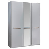 DREHTÜRENSCHRANK 150/216/58 cm 3-türig Weiß  - Eichefarben/Weiß, KONVENTIONELL, Glas/Holzwerkstoff (150/216/58cm) - Venda