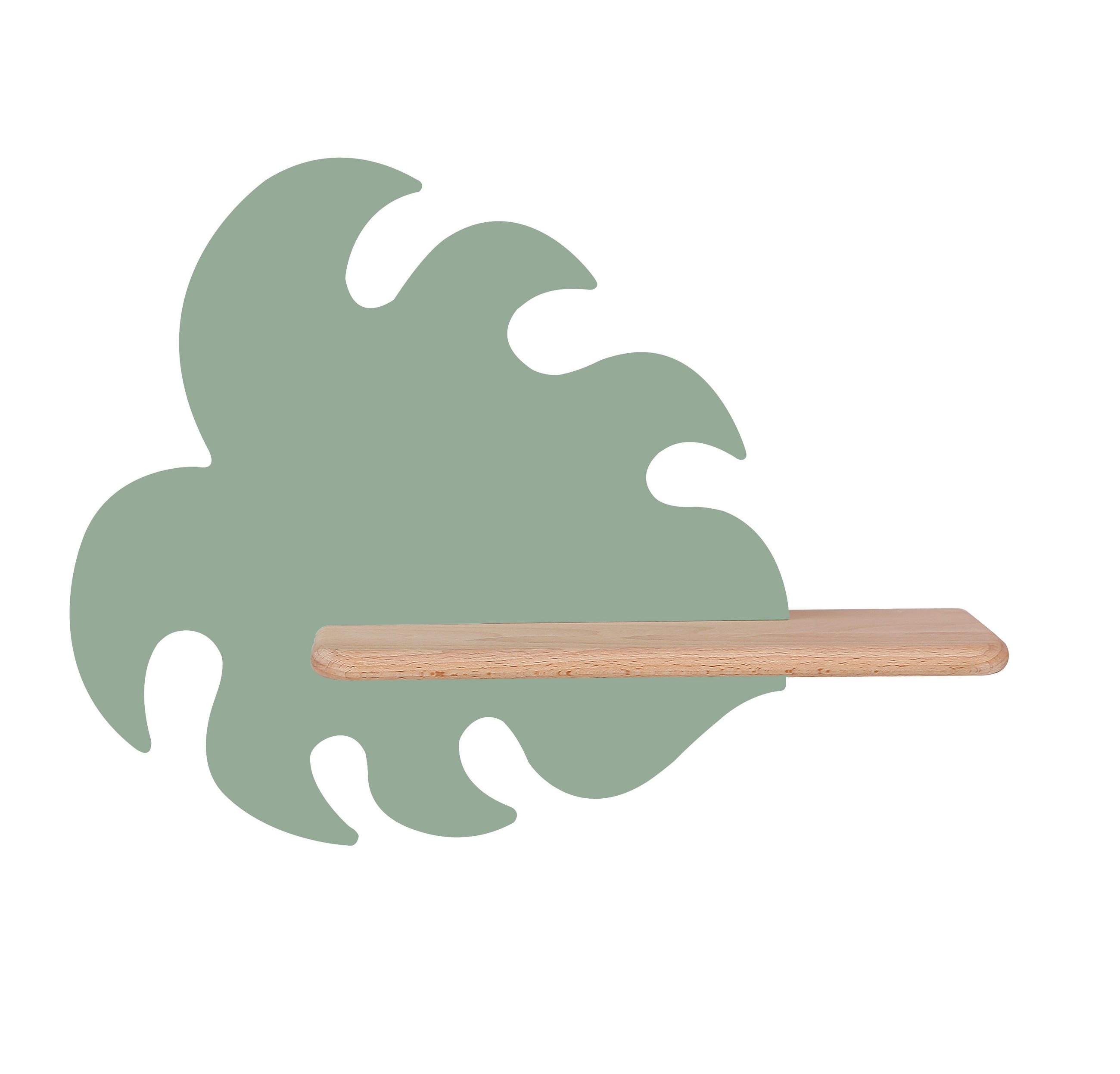 KINDERWANDLEUCHTE Monstera 37/12/27 cm   - Grün, Basics, Holz/Holzwerkstoff (37/12/27cm)