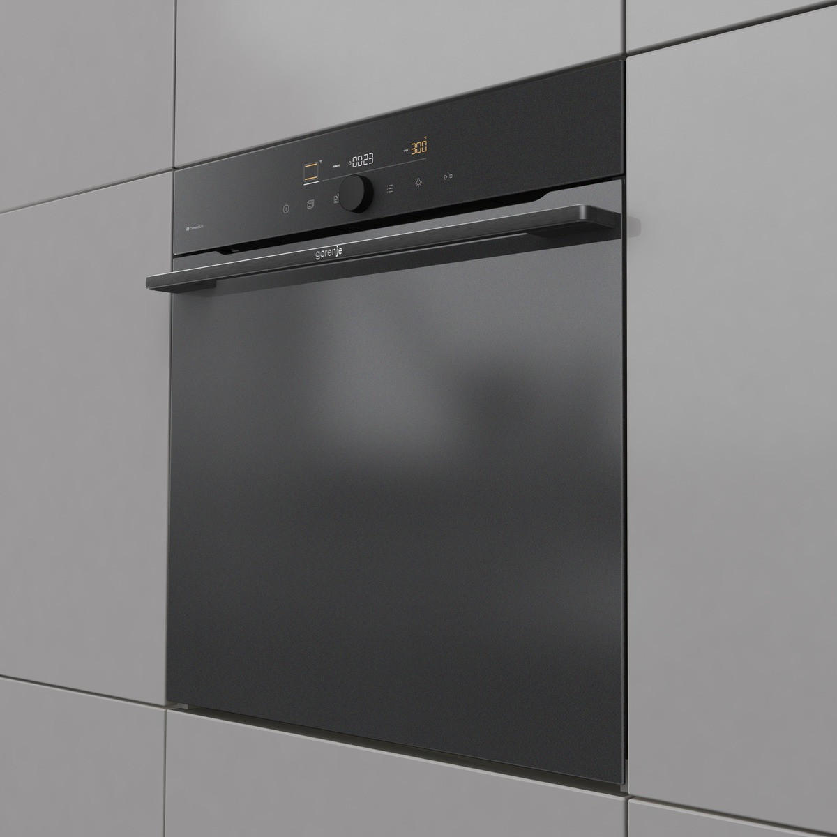 EINBAUBACKOFEN GO66MB PIZZA350C  - Schwarz, Trend, Metall (59,5/59,5/56,4cm) - Gorenje