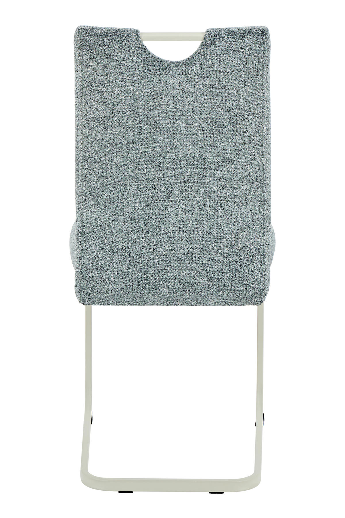 SCHWINGSTUHL-SET 4 Stück  in Stahl Webstoff, Mikrofaser  - Creme/Mintgrün, MODERN, Textil/Metall (45/98/59cm) - P & B