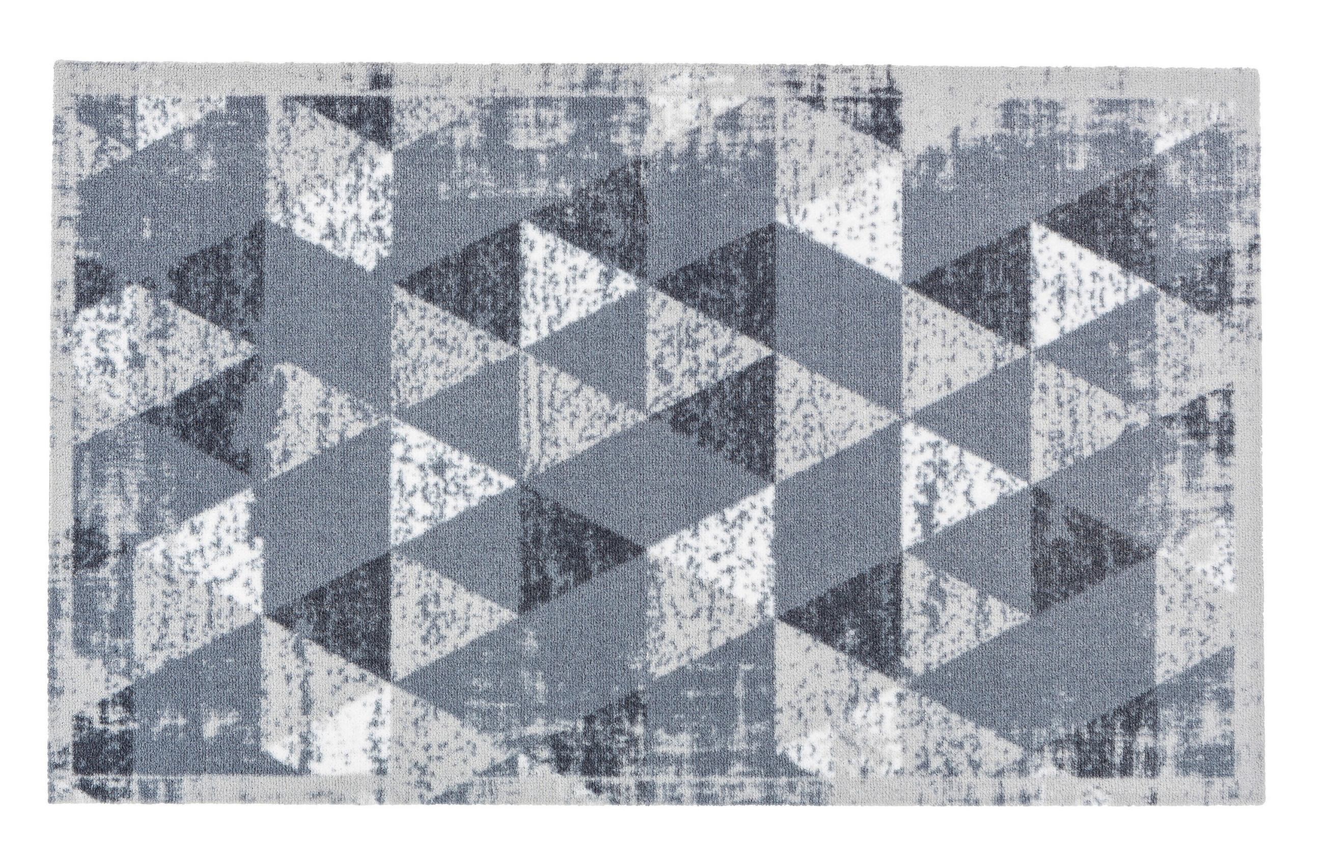 FUßMATTE  66/110 cm  Weiß, Hellgrau  - Hellgrau/Weiß, Design, Textil (66/110cm) - Esposa