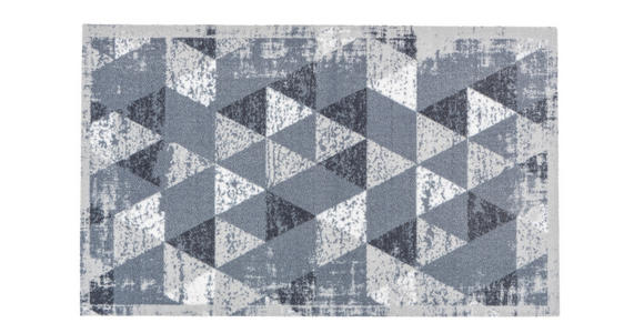 FUßMATTE  66/110 cm  Weiß, Hellgrau  - Hellgrau/Weiß, Design, Textil (66/110cm) - Esposa
