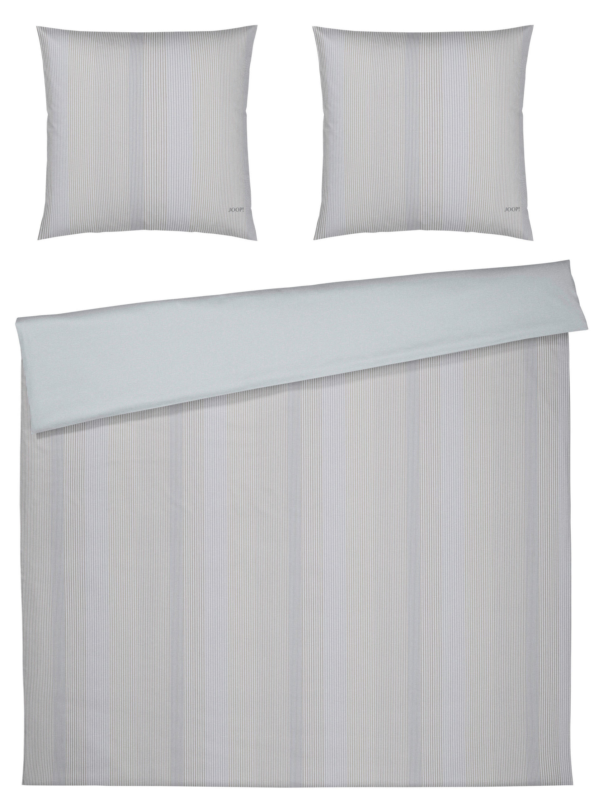 BETTWÄSCHE GROOVE Makosatin  - Silberfarben, Basics, Textil (200/220cm) - Joop!