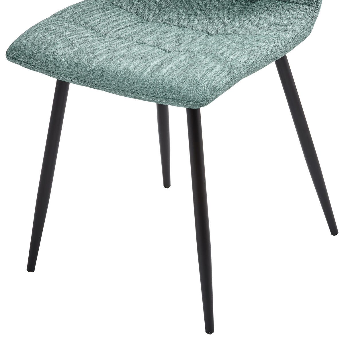 STUHL  in Eisen Webstoff  - Schwarz/Grau, Lifestyle, Textil/Metall (44,5/86/54,5cm) - Livetastic