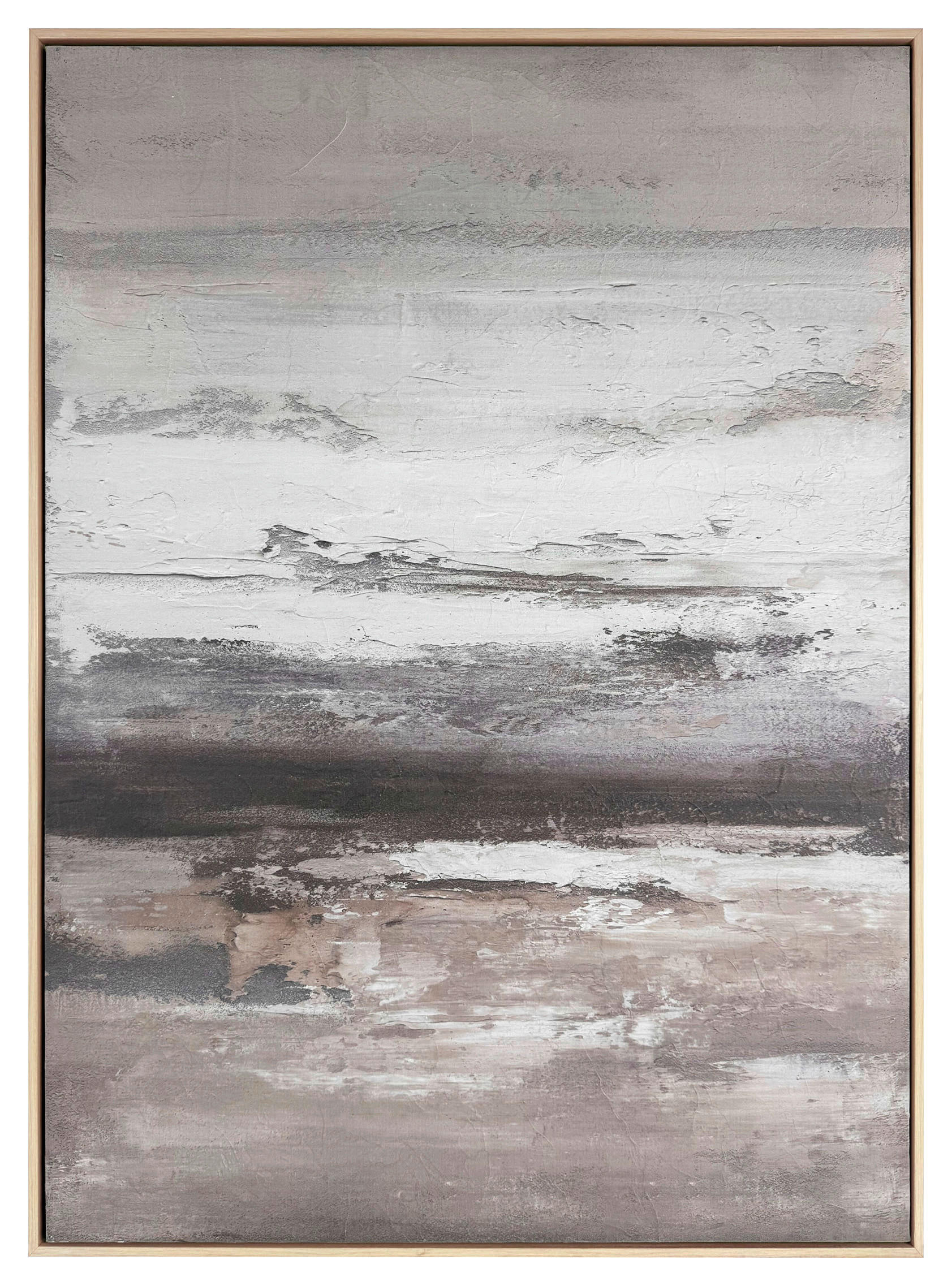 MALBA NA PLÁTNĚ, abstraktní, 78/100 cm  - šedá, Design, kompozitní dřevo (78/100cm) - Reinders!