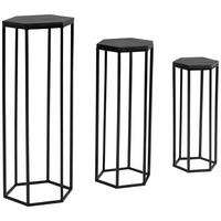 KISASZTAL fa 35/35/90 cm  - fekete, Design, fa/fém (35/35/90cm) - P & B