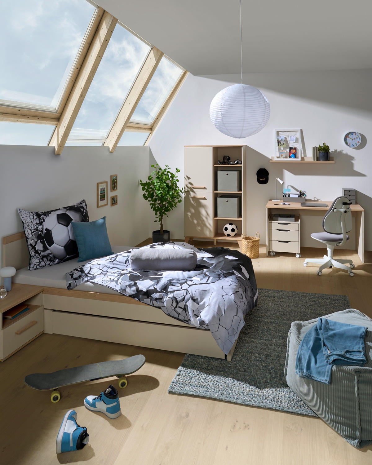 BETT 120/200 cm  in Buchefarben, Beige  - Beige/Buchefarben, KONVENTIONELL, Holzwerkstoff/Kunststoff (120/200cm) - Paidi