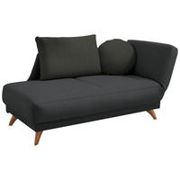 RÉCAMIERE in Flachgewebe Anthrazit  - Anthrazit, Design, Holz/Textil (205/87/94cm) - Bali