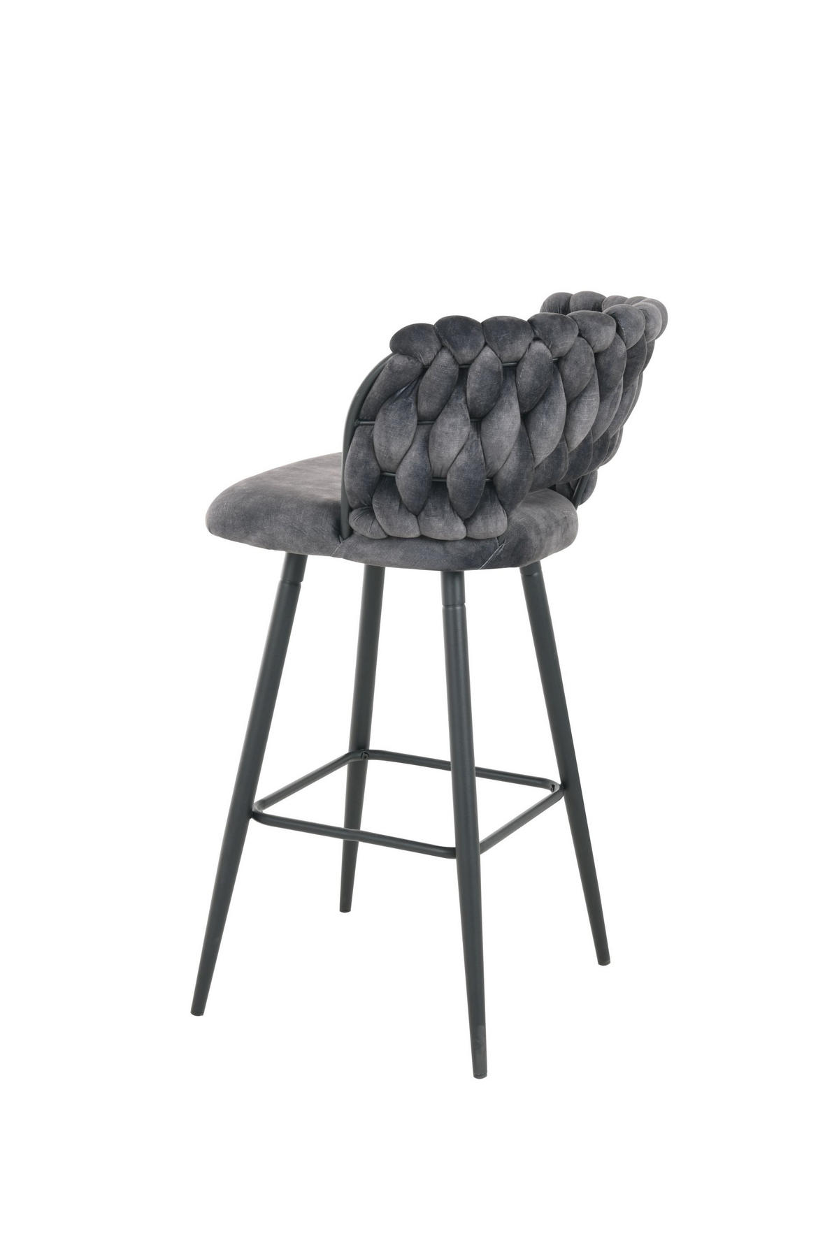 BARSKA STOLICA  tamno siva  drvo, metal, tekstil      - tamno siva/crna, Moderno, drvo/metal (50cm)