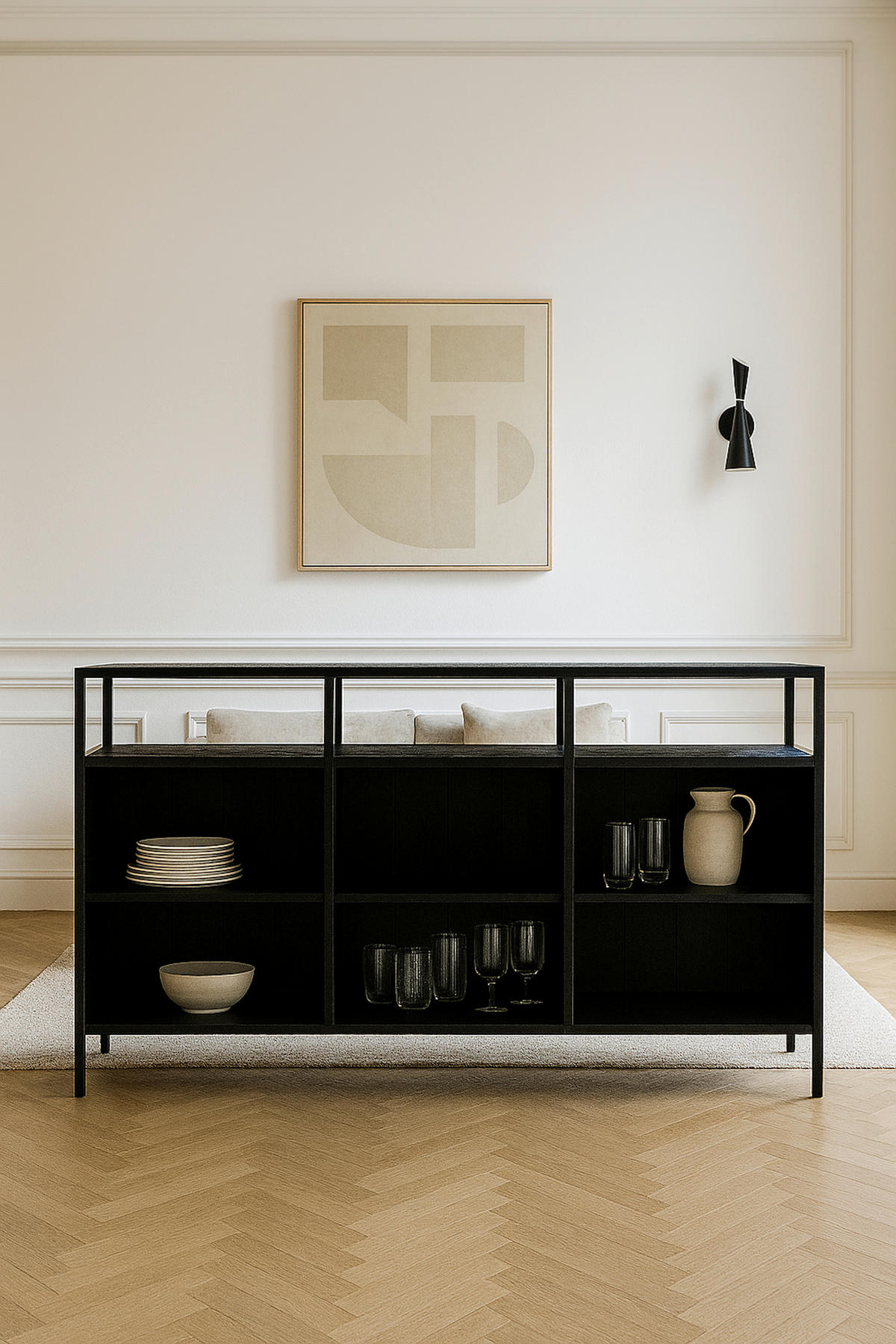 KUHINJSKI OTOK - črna, Design, kovina/les (180/110/50cm) - Livetastic