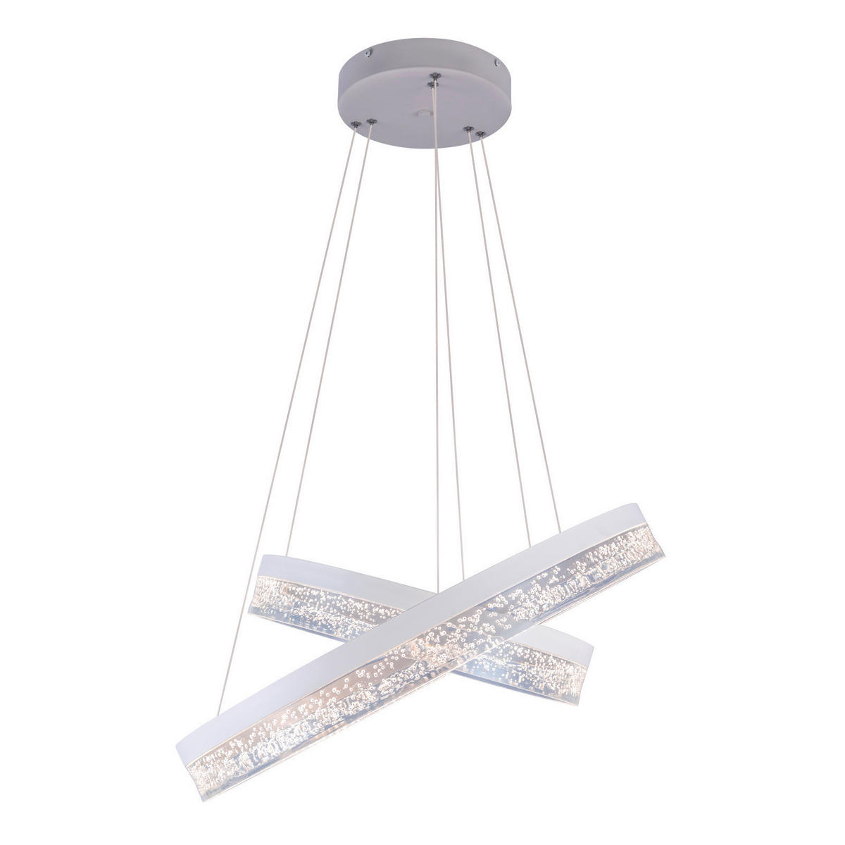 LUSTRĂ LED 60/120 cm  - alb/străveziu, Basics, plastic/metal (60/120cm) - Globo