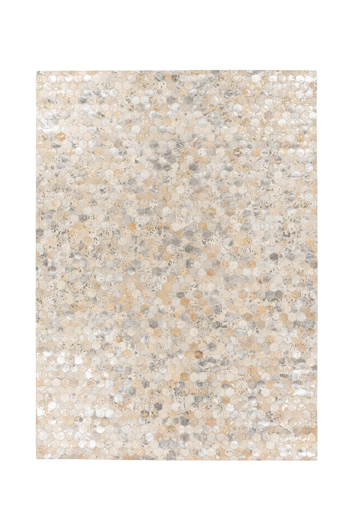 FLACHWEBETEPPICH 80/150 cm Lavin 1025 Silber Silberfarben  - Silberfarben, KONVENTIONELL, Leder/Textil (80/150cm)
