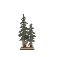 DEKOBAUM  - Naturfarben/Grün, LIFESTYLE, Holzwerkstoff/Textil (24/40/4cm) - X-Mas