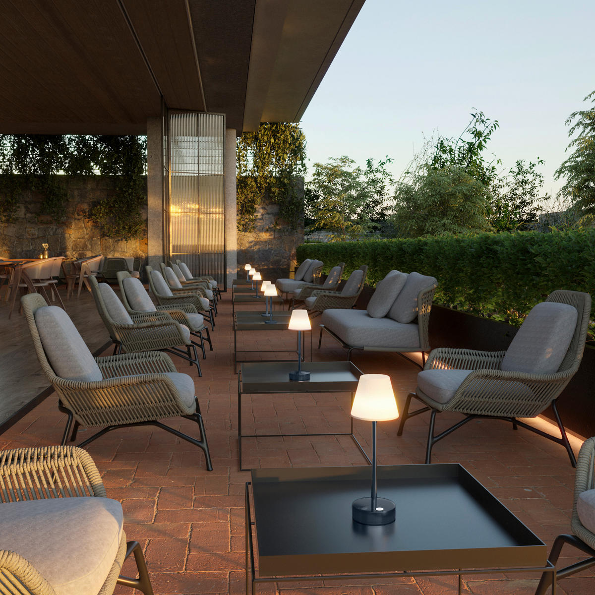 LED-AUßENLEUCHTE Lola   - Anthrazit/Weiß, KONVENTIONELL, Kunststoff/Metall (11/32/11cm) - Newgarden