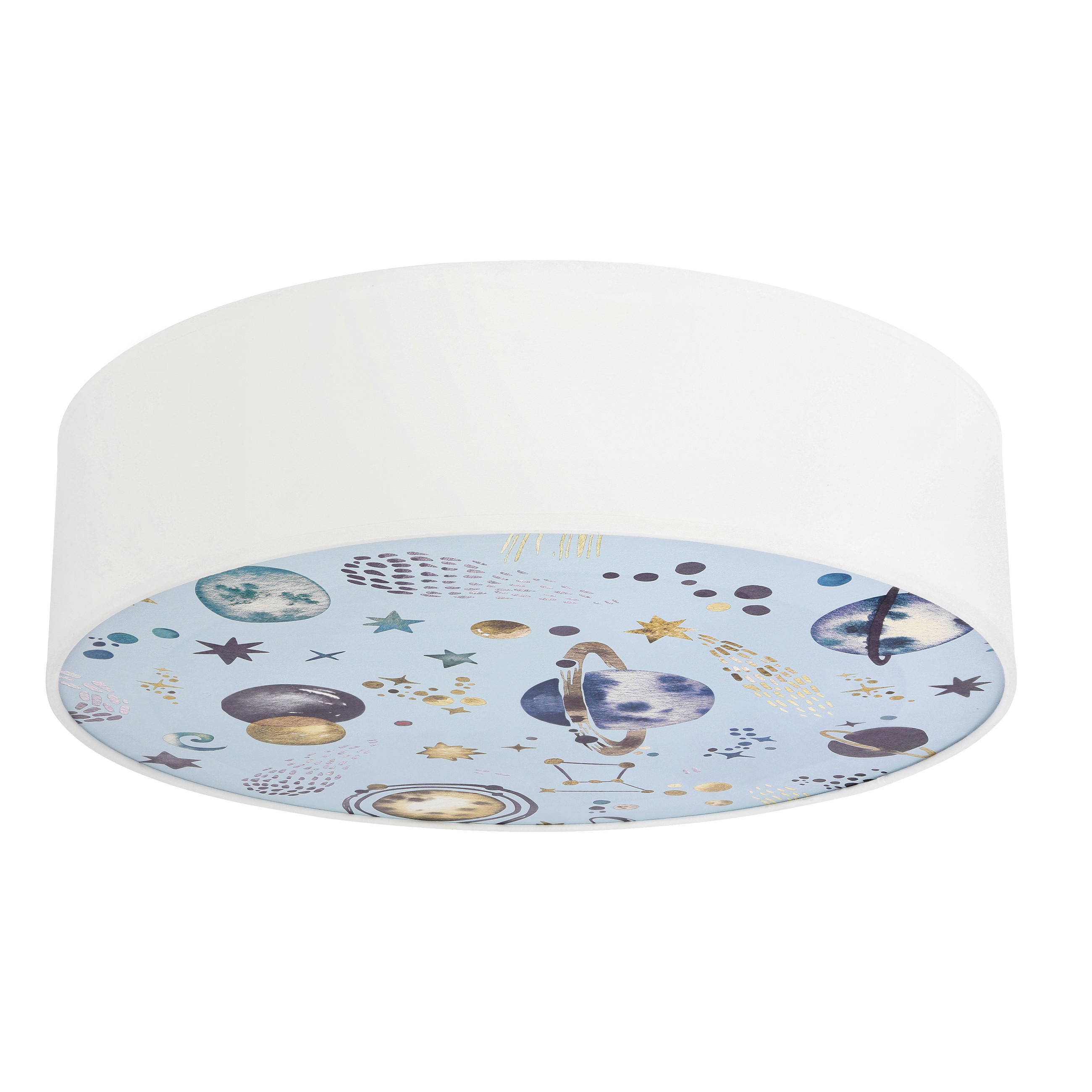 KINDERDECKENLEUCHTE Kiddy 38/38/14 cm  - Multicolor/Weiß, KONVENTIONELL, Kunststoff/Metall (38/38/14cm)