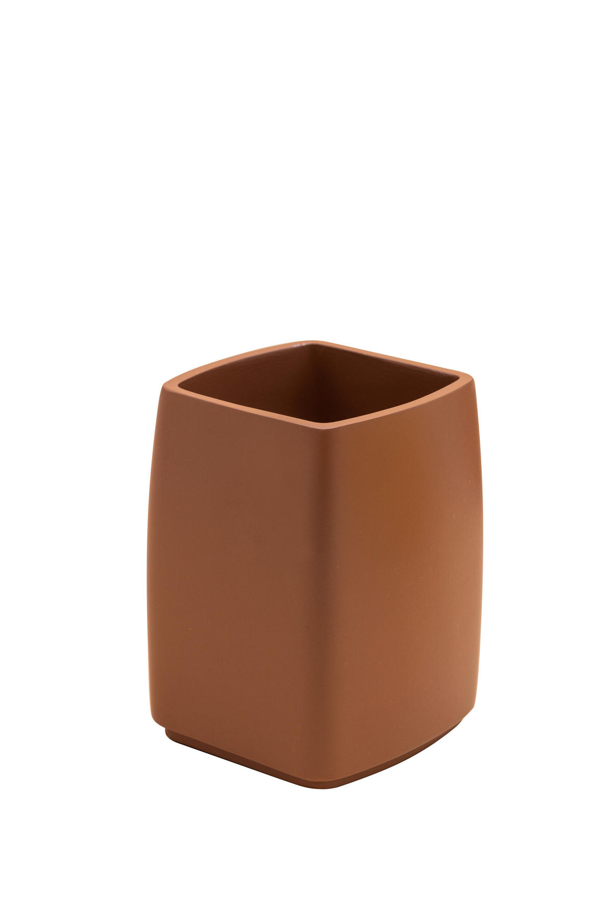 ZAHNPUTZBECHER Kunststoff  - Cognac, Basics, Kunststoff (7,9/11/7,9cm) - Sadena