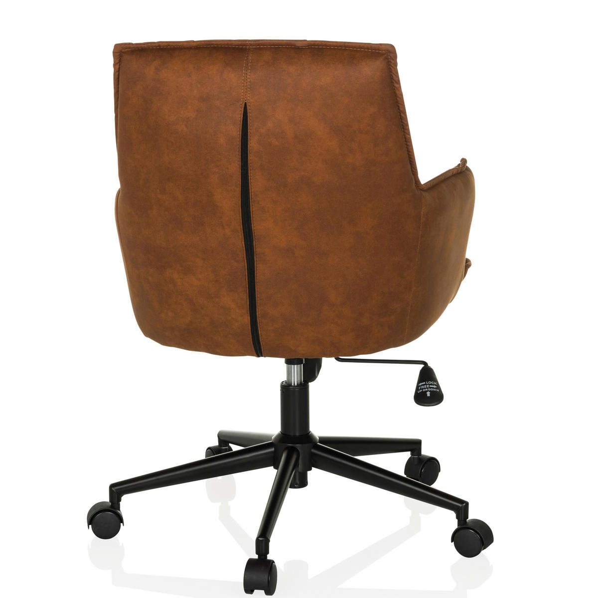 DREHSTUHL Braun  - Schwarz/Braun, MODERN, Kunststoff/Textil (54/85/70cm) - MID.YOU