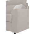 SCHLAFSOFA Mikrofaser Beige - Beige/Creme, KONVENTIONELL, Kunststoff/Textil (186/101/101cm) - Carryhome