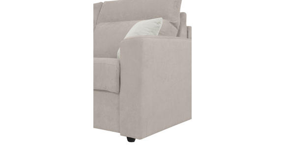 SCHLAFSOFA Mikrofaser Beige - Beige/Creme, KONVENTIONELL, Kunststoff/Textil (186/101/101cm) - Carryhome