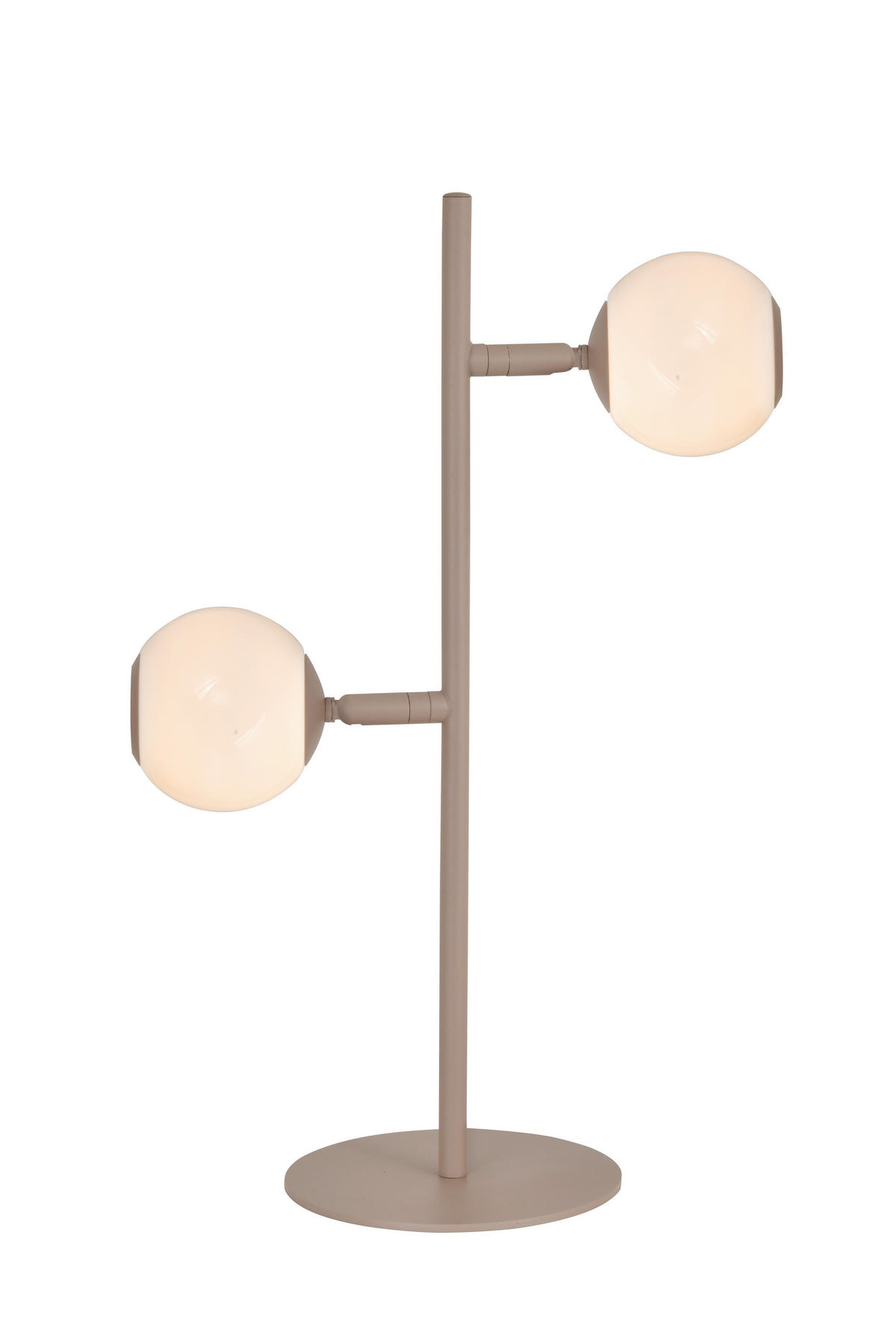 LED-TISCHLEUCHTE Luberon 32,5/49,5/19 cm  - Sandfarben/Schwarzchrom, Design, Glas/Kunststoff (32,5/49,5/19cm)