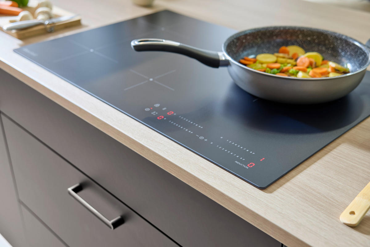 INDUKTIONSKOCHFELD DKEI8470IM  - Schwarz, Basics, Glas/Metall (77,7/4,9/51cm) - Dieter Knoll