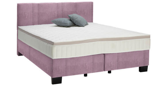 BOXSPRINGBETT 160/200 cm  in Lila  - Lila/Schwarz, Design, Kunststoff/Textil (160/200cm) - Hom`in