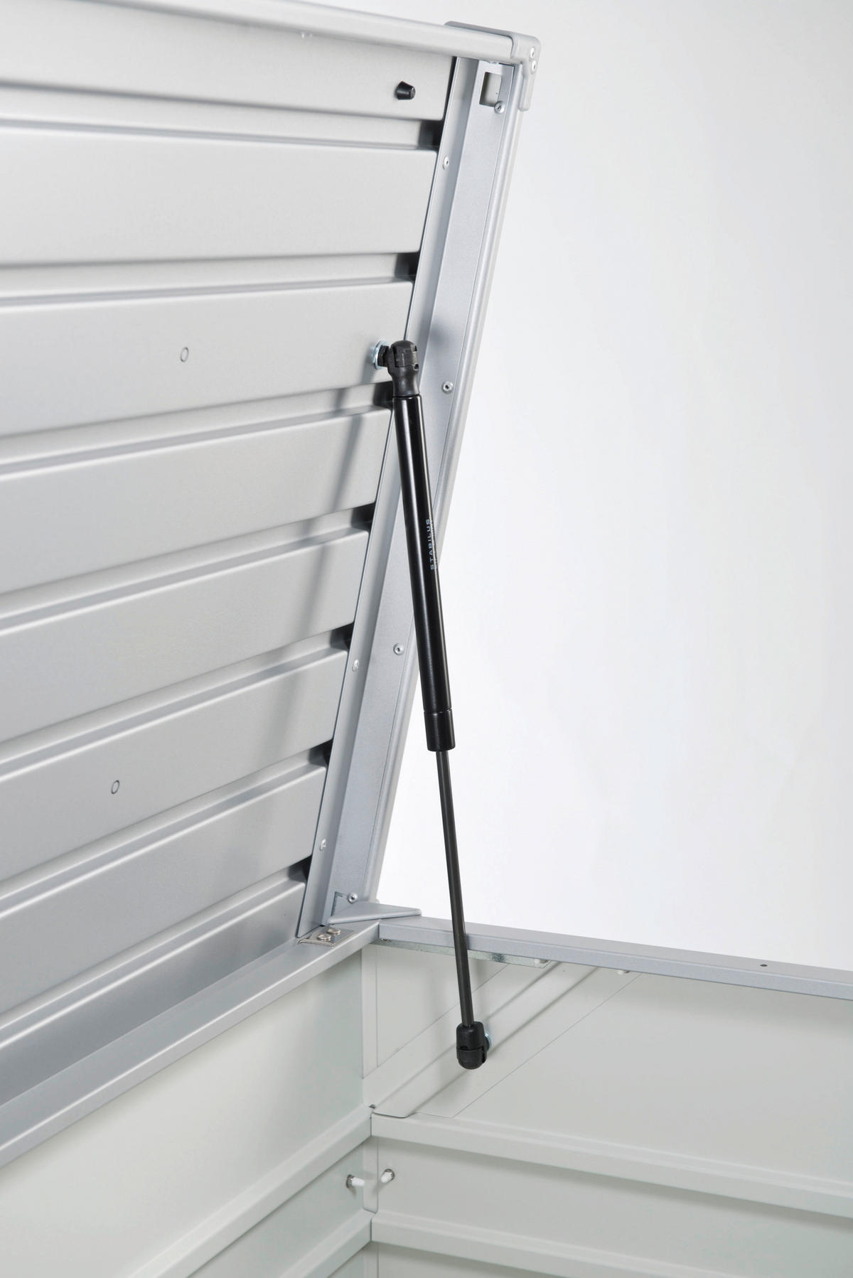 KISSENBOX - Weiss, Basics, Metall (160/83/79cm) - Biohort