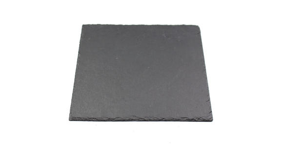 PLATZTELLER 20/20 cm  - Schwarz, Basics, Stein (20/20cm) - Ambia Home