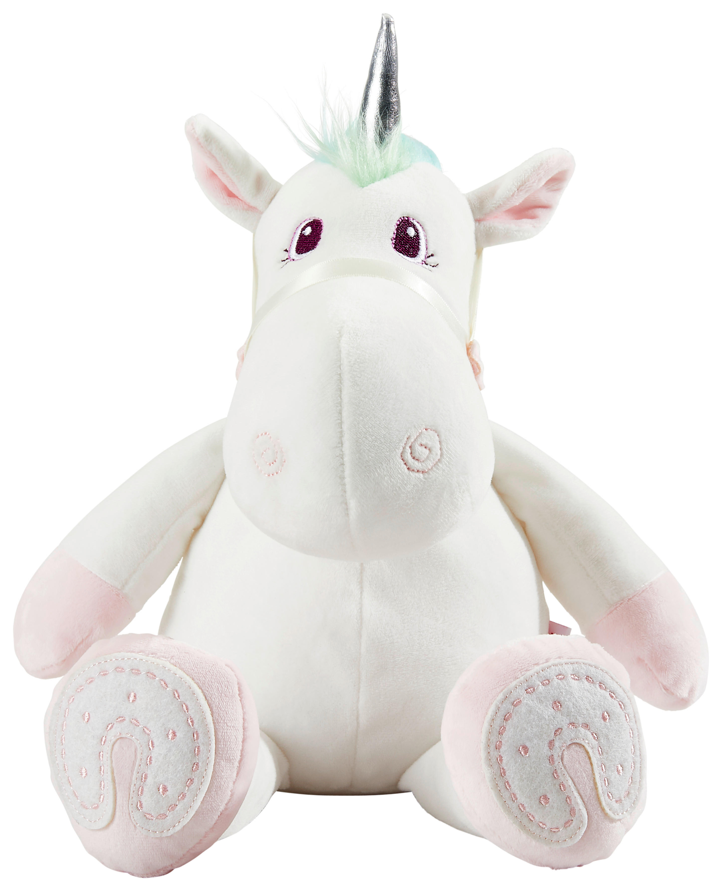 KUSCHELTIER Unicorn Rainbow  - Rosa/Weiß, Basics, Textil (25cm) - My Baby Lou