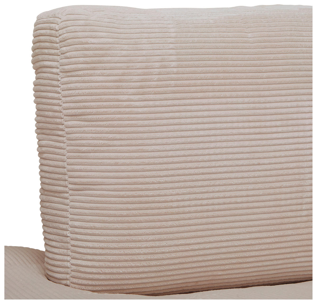 ECKSOFA in Cord Taupe  - Taupe/Schwarz, Design, Kunststoff/Textil (224/265cm) - Hom`in