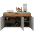 SIDEBOARD 151,9/87,9/45,2 cm  - Wildeiche/Hellgrau, Design, Holz/Holzwerkstoff (151,9/87,9/45,2cm) - Dieter Knoll