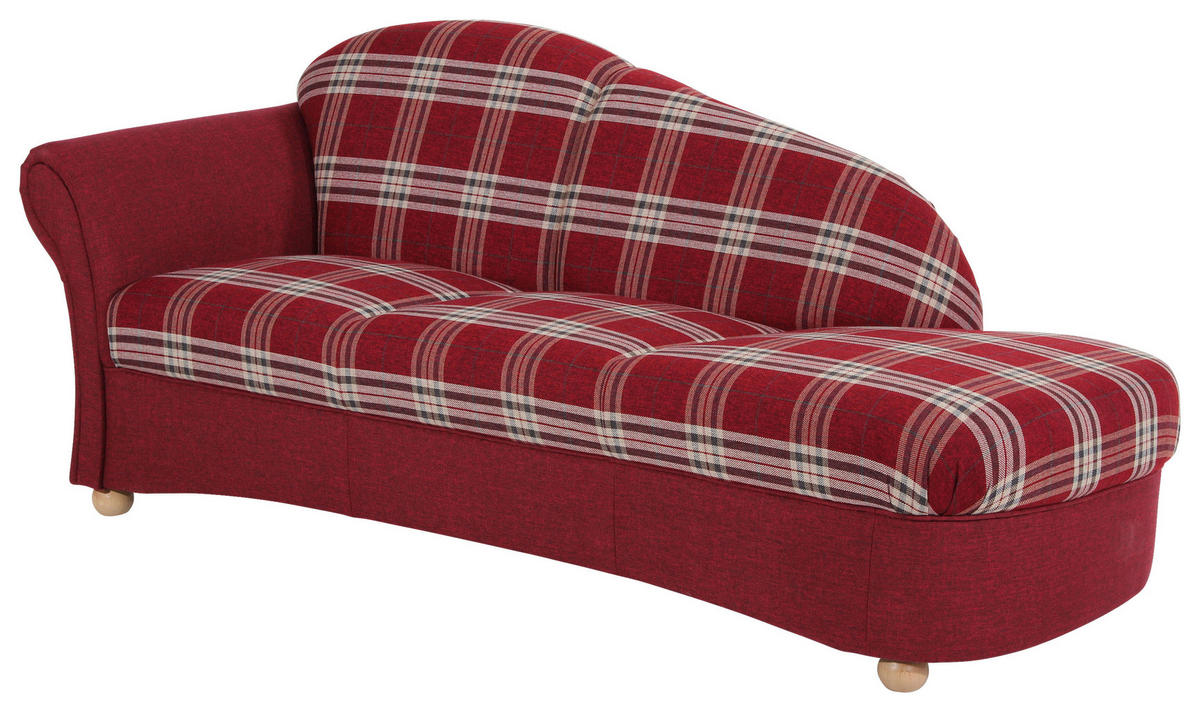 RÉCAMIERE in Flachgewebe Braun  - Buchefarben/Braun, Design, Holz/Textil (191/83/81cm) - Max Winzer