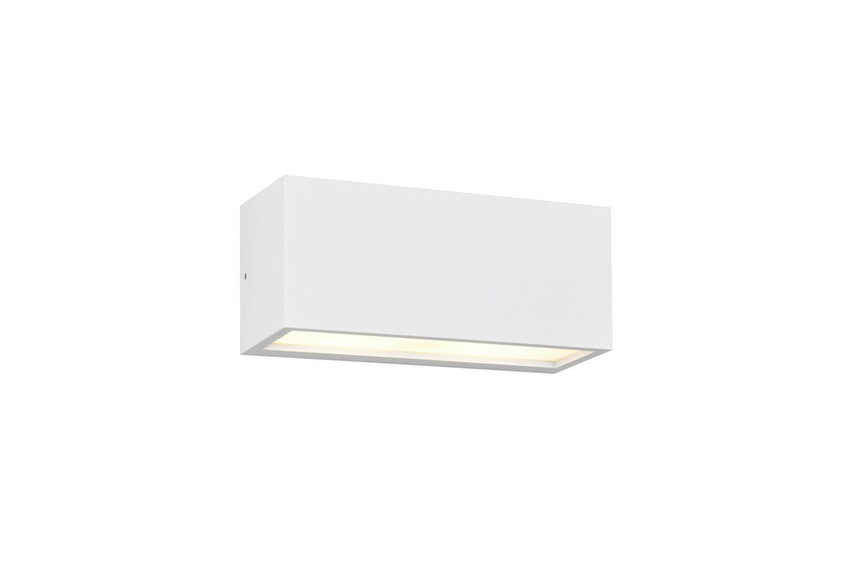 AUSSENWANDLEUCHTE - Weiss, Konventionell, Glas/Metall (11/25/10cm) - Trio Leuchten