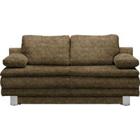 SCHLAFSOFA  mit Fußauswahl, Stoffauswahl Webstoff Hellgrün  - Chromfarben/Hellgrün, Design, Textil/Metall (194/96/86cm) - Novel