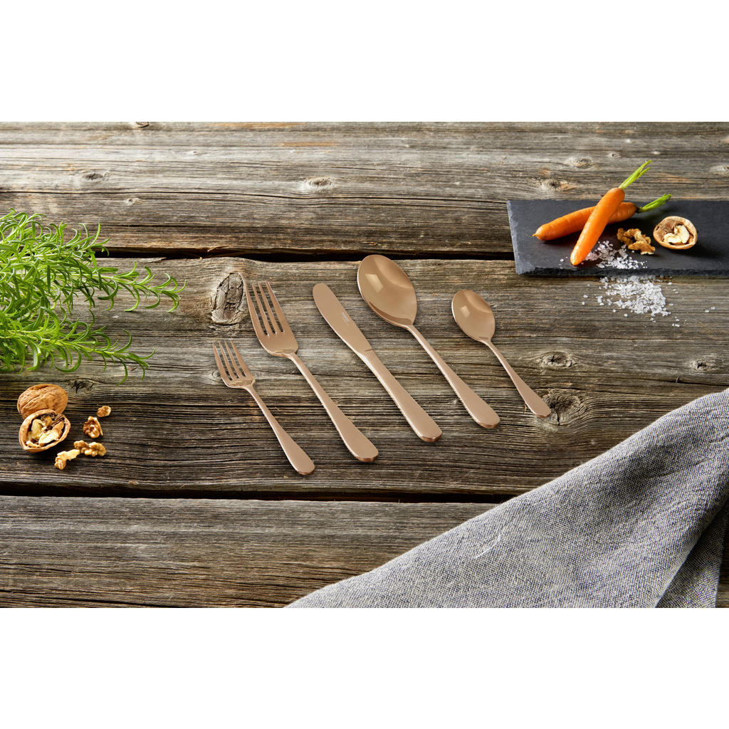Thumbnail - Homeware Profession. Besteckset Glam Chic, Kupfer, Metall, 30-teilig, Lfgb, rostfrei, lebensmittelecht, Essen & Trinken,...