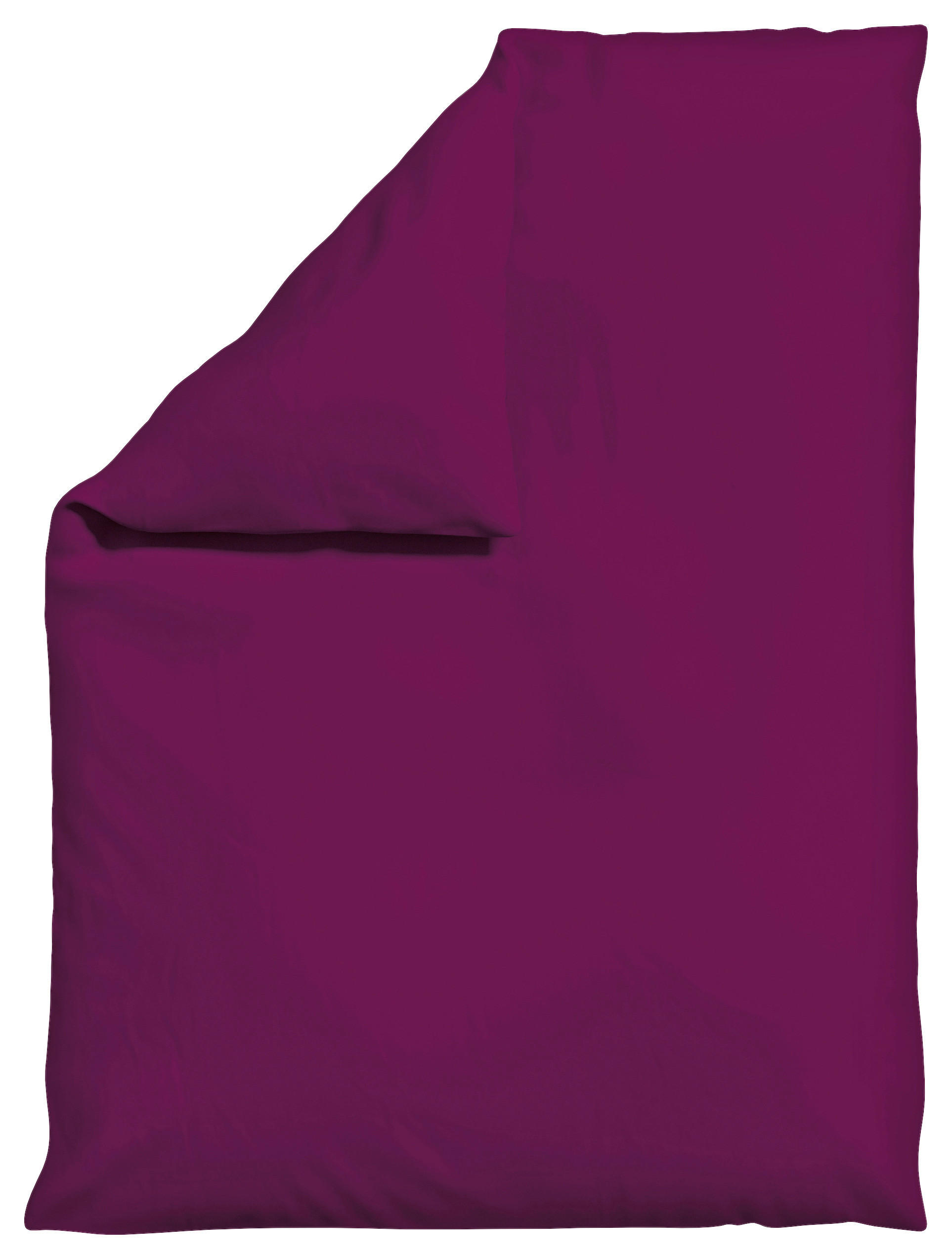 Schlafgut Bettdeckenbezug Woven Satin Violett 155x220 cm