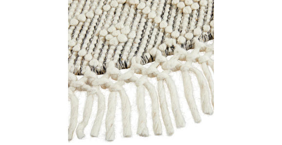 HANDWEBTEPPICH 120 cm Sylt Creme  - Creme, Natur, Textil (120cm) - Linea Natura